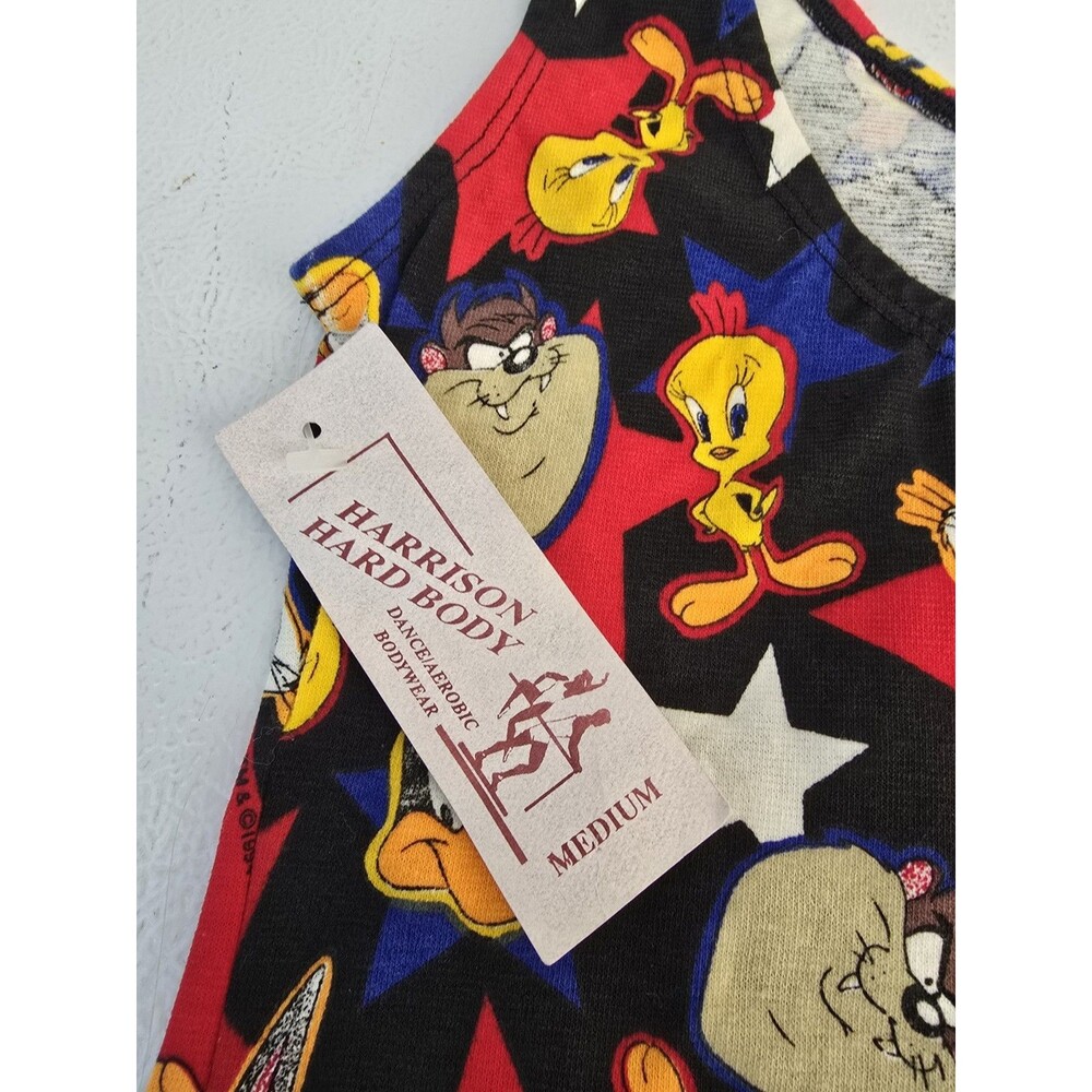 Vintage Looney Tunes Harrison Hard Body Leotard M And Shorts L Dance 90s NWT - Picture 5 of 7